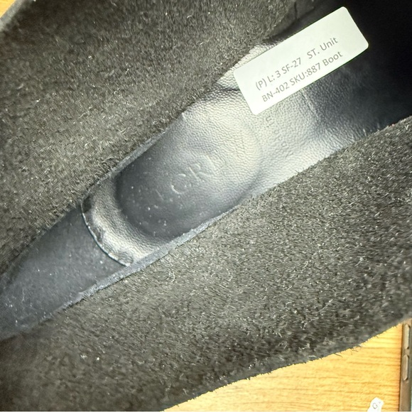 J.Crew Women's size 10 Black Suede Wedge Ankle Boots - Picture 9 of 10